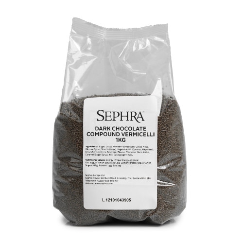 Sephra Dark Chocolate Compound Vermicelli - 1kg_0